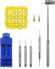 [HAIKING] Watch Band Link Remover Tool, 11 Sets Blue Watch Repair Tool Kit for Watch Strap Repair, Adjustment, Replacement Sizing