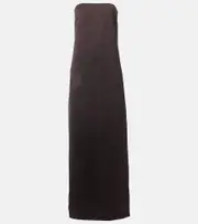 [The Row] The Row Dolci silk-blend gown AU 14 brown