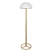 Metal Floor Lamp with White Acrylic Shade by Sarantino