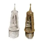 Hanging Swinging Chair Photography Prop Patio with Tassels Macrame Hammock
