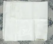 Vintage NEW All Pure Irish Linen Tablecloth Rose & Scroll Ireland Wm.Ewart & Son