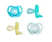 Tommee Tippee Ultra-light Silicone Pacifier, Symmetrical One-Piece Design, BPA-F