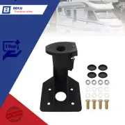 To Goose Neck Ball Adapter with 7 3/4" Forward Offset 12" Fifth Wheel RV Black