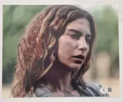 NADIA HILKER THE WALKING DEAD THE 100 8x10 inch SIGNED PHOTO BAS COA