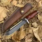 Outdoor Fixed Blade Knife Camping Hunting Survival Bushcraft Knives With Sheath
