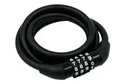 Jetblack Pocket Cable Combo Lock 8x1200 Reset 4-digit
