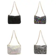 Womens Fashion Shoulder Bag Chain Strap Crossbody Bag Sequins Messengers Bag
