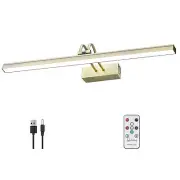 Rechargeable Picture Light Battery Operated, Wireless Remote Art Lights for P...
