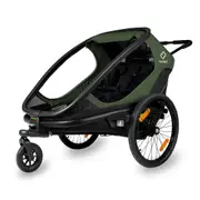 Hamax Outback Two Trailer With Recline - Black/Green