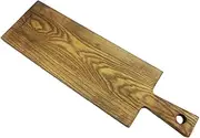 France Laguiole Jean Neron Ash Wood Paddleboard Cheese and Charcuterie Serving Board - Rectangle - 50.8x15.2x1.5cm (Small)