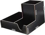 STOBAZA Wooden Condiment Organizer Cup Holder Bar Accessory Desktop Cup Container Office Supply