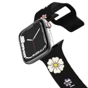Apple Watch Series 7-9 (41mm) Impact Band Black Blossom Apple Watch Band by Martina Martian