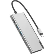 Alogic Ultra Dock UNI Gen 2 USB Type C Docking Station for Notebook/Tablet/Smartphone - Memory Card Reader - SD - 100 W - Space Gray - 4K - 3840 x -