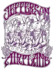 Jefferson Airplane Iron On Transfer For T-Shirt & Other Light Color Fabrics #6