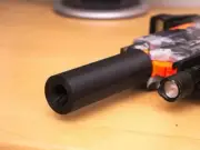 Dart Blaster Silencer Extension Mod Improves Accuracy for NERF Stryfe Mega Darts
