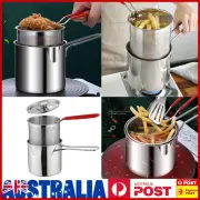 Kitchen Deep Frying Pot 304 Stainless Steel Kitchen Fryer With Strainer
