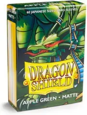 Dragon Shield 60 Japanese/Yu-Gi-Oh! Size Sleeves Matte Apple Green