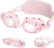OutdoorMaster CyberFish Kids Swim Goggles, Quick Adjustable Strap Swimming Goggles with Padded HeadBand for kids 5-12