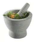 GEFU Crunchy Granite Mortar - 17cm Grey
