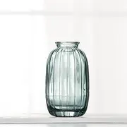 Mini Simple Stained Glass Vase Home Decoration Ornament Aromatherapy Bottle Hydroponic Flower Arrangement Glass Vase,Dark Green B