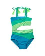 Beach Lingo Square Neck Cutout One-Piece