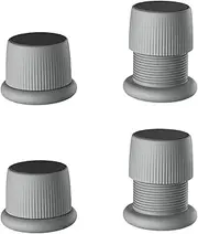 SagaSave 4Pcs Adjustable Furniture Bed Risers, 1.6-2.5 inch Anti Slip Couch Risers Bed Risers for Sofa Bed Table Chair Lifts (Grey)