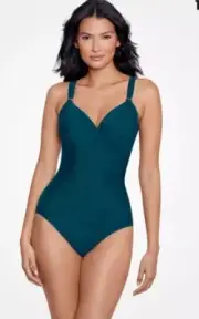 Miraclesuit Razzle Dazzle Siren One Piece Swimsuit Nova US 16 6516617 NEW