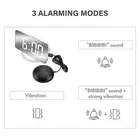 Vibrating Alarm Clock Digital Mirror Alarm Clock With Large Clear Screen Adju