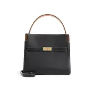 [Tory Burch] Tory Burch-Black Lee Small Cow Leather Shoulder Bag-Donna OS OS