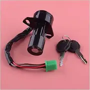 Motorbike Ignition for Suzuki GS125 Black Motorcycle Security 6 Wires Ignition Switch Lock with 2 Keys Set Ignition Switch