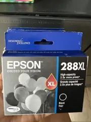EPSON T288XL DuraBrite Ultra Ink- BLACK. Exp 11/24 or 6/25. Free Shipping.