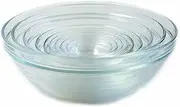 [Duralex] Made in France LYS Stackable 9-Piece Glass Bowl Set,Clear