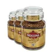 3 x Moccona Freeze Dried Instant Coffee Classic Medium Roast 100g