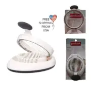 GoodCook Classic Egg Slicer Stainless Steel Wires White Control Grip NonSlip NEW