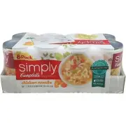 8-Pack of Campbell's Simply Chicken Homestyle Noodle Soup No Antibiotics 18.6oz