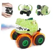Dinosaur Remote Control Car,RC Monster Trucks for Boys 3-12 Year Old,360° Green