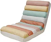 Floor Chair with Back Support,Adjustable Gaming Sofa Comfy Reading,Thick Sponge Padding,for Apartment Living Room(Multi-Colored)