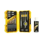 Alpha SM23DTDTP-B - TUFFBOX Drill, Tap and Die Set M3-M12 Includes 120ml Lubricant - 23 Pieces