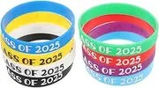 AUTSUPPL 8pcs 2025 Graduation Bracelet Scale Wristbands Student Bracelets Colored Fasteners Bulk Wristbands Accessory Wristbands Gradient Wristbands Embossed Labels LED Light Bar