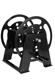 Sturdy 200 FT Metal Power Cord Reel with High-Quality Bearings and Non-Slip Grip