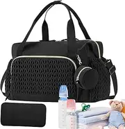 Diaper Bag | Large Capacity Kids Diaper Bag with Pacifier Case | Reusable Travel Accessories, Labor Delivery Backpack for Women