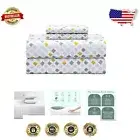 Elegant 100% Cotton Percale Sheets, 16" Deep Pocket Full Set - Machine Washable