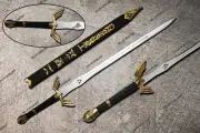 Custom Handmade Legend of Zelda Sword, Dark Link Master Sword with Scabbard