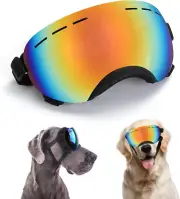 Large Dog Sunglasses Dog Goggles Pet Glasses Pet Eyewear with Adjustable Strap,G