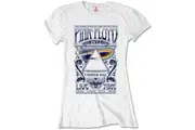 Pink Floyd Womens/Ladies Carnegie Hall Poster T-Shirt (White) - UTRO2371
