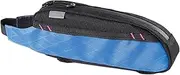 Perfeclan Bike Top Tube Bag Bicycle Front Frame Bag Stable Waterproof Bike Pouch Cycling Accessory for Mountain Bikes Travel Commuting, Black Blue