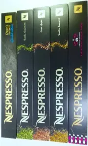 Nespresso 5 Sleeves (Peru,Amaretti &) Coffee Espresso Original OL Pods,Read
