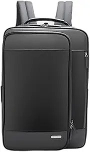 Large Capacity Waterproof Business Computer Bag Travel Backpack Laptop for Women Men 15.6 inch Work(黑色)