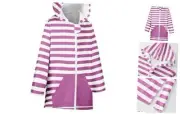 Kids' Hooded Towel Poncho with Zipper 5-7 Years Zipper Style Spring Crocus New
