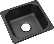 175 * 160 * 70mm Drop in Black Bar Sink, Kitchen Sink Stainless Steel Square Small Workstation Kitchen Bar Sink, Single Bowl Kitchen Sink for Laundry Bar Prep RV Yard